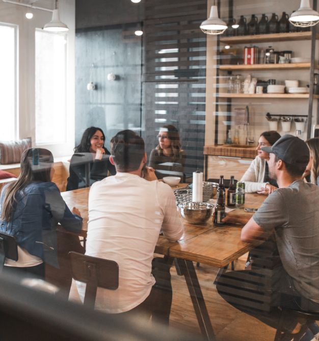 Group of people in conference room